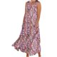 thumbnail image 1 of Vestido de Verano para las Mujeres sin Mangas Lino-Look Impreso Maxi, Suelto Fluido Y Vestido Sexy de Moda para las Mujeres, 1 of 4