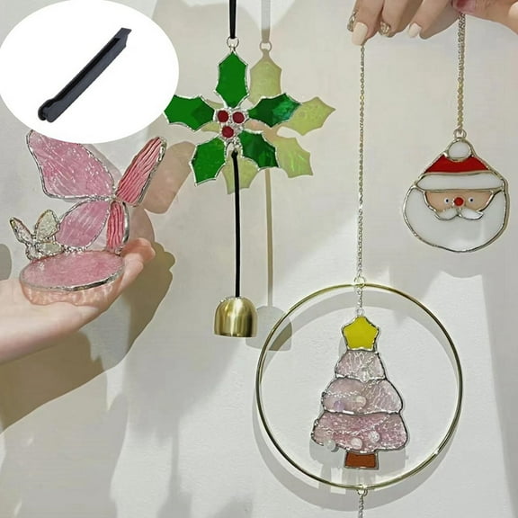 Stained Glass Copper Foiling Tool, Stained Glass Hand Foiler, Copper Foil Wrapping Tool for 7/32 Inch Copper Foil Tape A