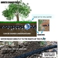 thumbnail image 4 of Soaker Hose KIT, 1/2 inch 100ft Rubber Garden Hose 70% Water Saving, Black Heavy Duty Soaker Hose For Garden Lawn, Garden Raised Beds. (1/2-100FT), 4 of 6