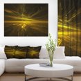 thumbnail image 1 of Bright Golden Chaos Fractal Design - Contemporary Abstract Wall Art, 1 of 3