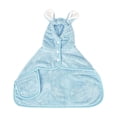 thumbnail image 3 of Pet Hooded Bathrobe for Dogs Cats Fast Dry Towel Wrap with Elastic Strap Breathable Soft Drying Coat for Home Travel Grooming, 3 of 7