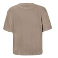 thumbnail image 5 of Tiijoy Girls Short Sleeve Crop Top Solid Casual Sports Cropped T-Shirt Tee, Sizes 9-10, 5 of 8