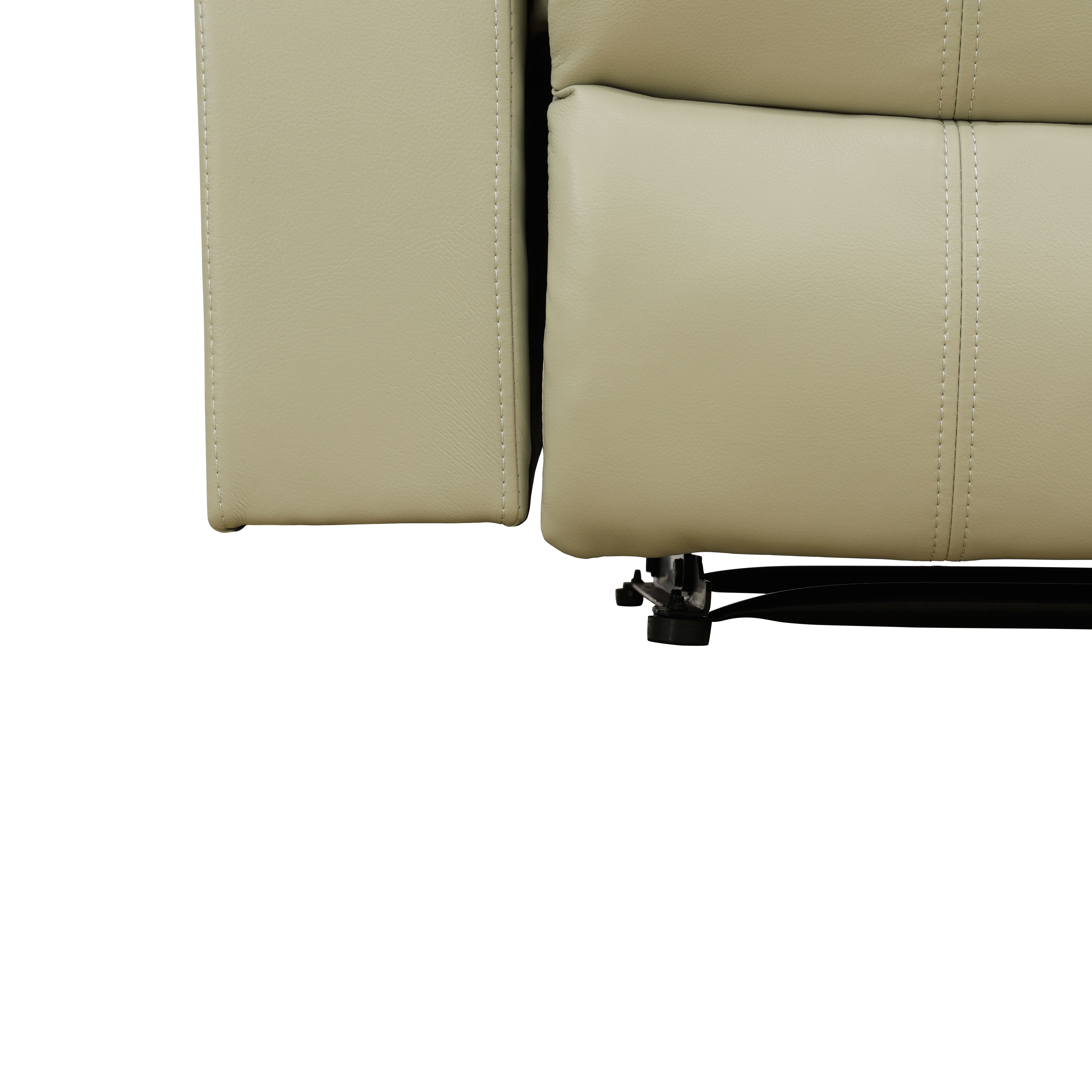 MAYEERTY Leather Recliner Chair, Single Reclining Sofa with Adjustable Angle, for Living Room, Home Theater & Personal Lounge