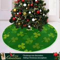 thumbnail image 6 of GZHJMY Lucky Clover Christmas Tree Skirt 36", St. Patrick's Day Tree Skirt Double Layers Polyester Easter Tree Skirt for St. Patrick's Day Holiday Party Decoration, 6 of 6
