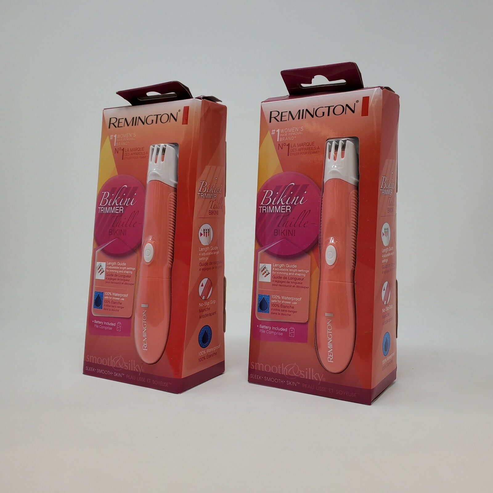 2X Remington Bikini Trimmer WPG 4010 Wet/Dry Battery Operated (2Pack