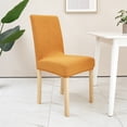 thumbnail image 4 of Chair Cover, Dining Room Chair Cover, Stretch Removable Washable Dining Chair Seat Cover for Home, Kitchen & Banquet(Gold), 4 of 5