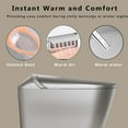 thumbnail image 3 of WinZo Smart Toilet with Bidet, 17 inch Comfort Seat Height, Auto Open/Close Foot Kick Flush Heated Seat, LED Night Light, 1.28 GPF Multiple Cleaning Modes (Matte Grey), 3 of 7