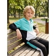 thumbnail image 4 of PureChapter Boys Clothing Sets Color Block Zip Up Hooded Jacket & Jogger Pants 2-Piece Tracksuit for Kids 7-14, 4 of 9