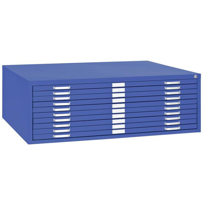 Sandusky Lee 24488506 10Drawer Flat File Blue