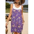 thumbnail image 2 of Ekouaer Summer Rompers for Women Floral Beach Sleeveless Shorts Overalls Boho Outfits 2026 Jumpsuit With Pockets, 2 of 6