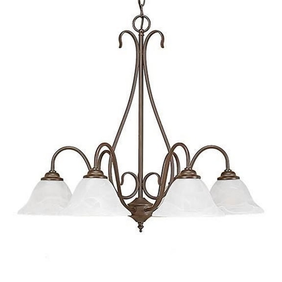 796-BZ-Millennium Lighting-6 Light Chandelier-24 Inches Tall and 27 Inches Wide-Bronze Finish    -Traditional Installation