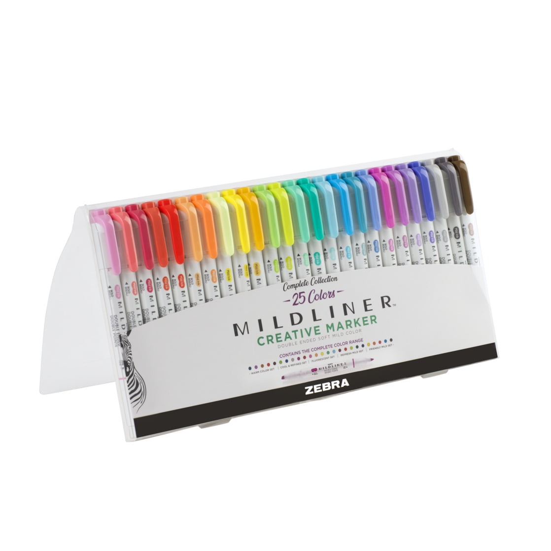 Zebra Pen, Mildliner Double-Ended Highlighter Set, 25-Pack