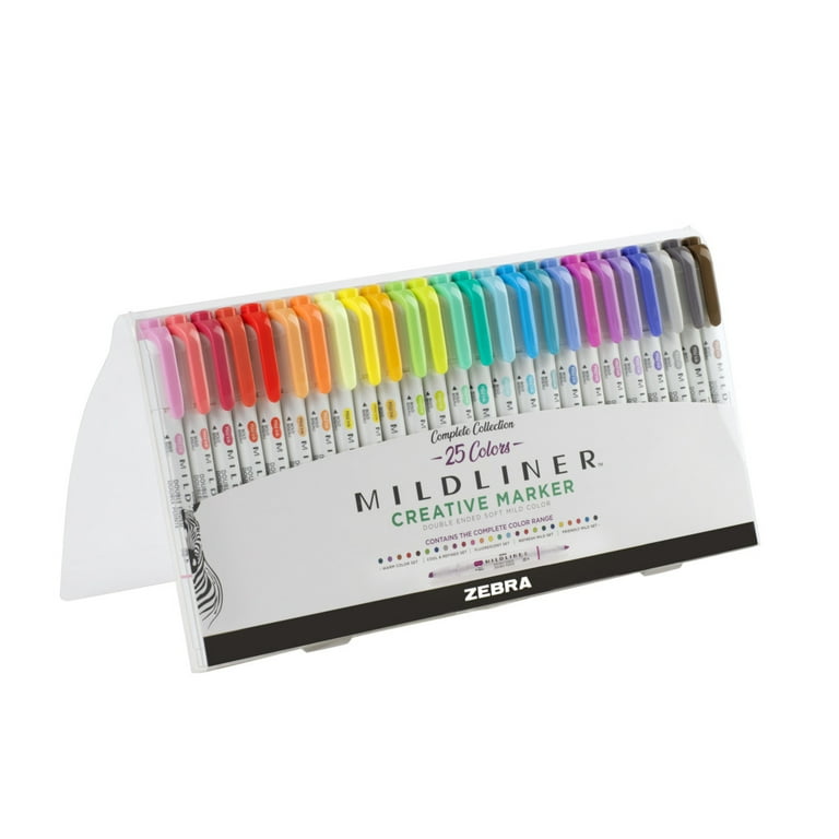 Zebra Pen Mildliner Double-Ended Creative Highlighter Set