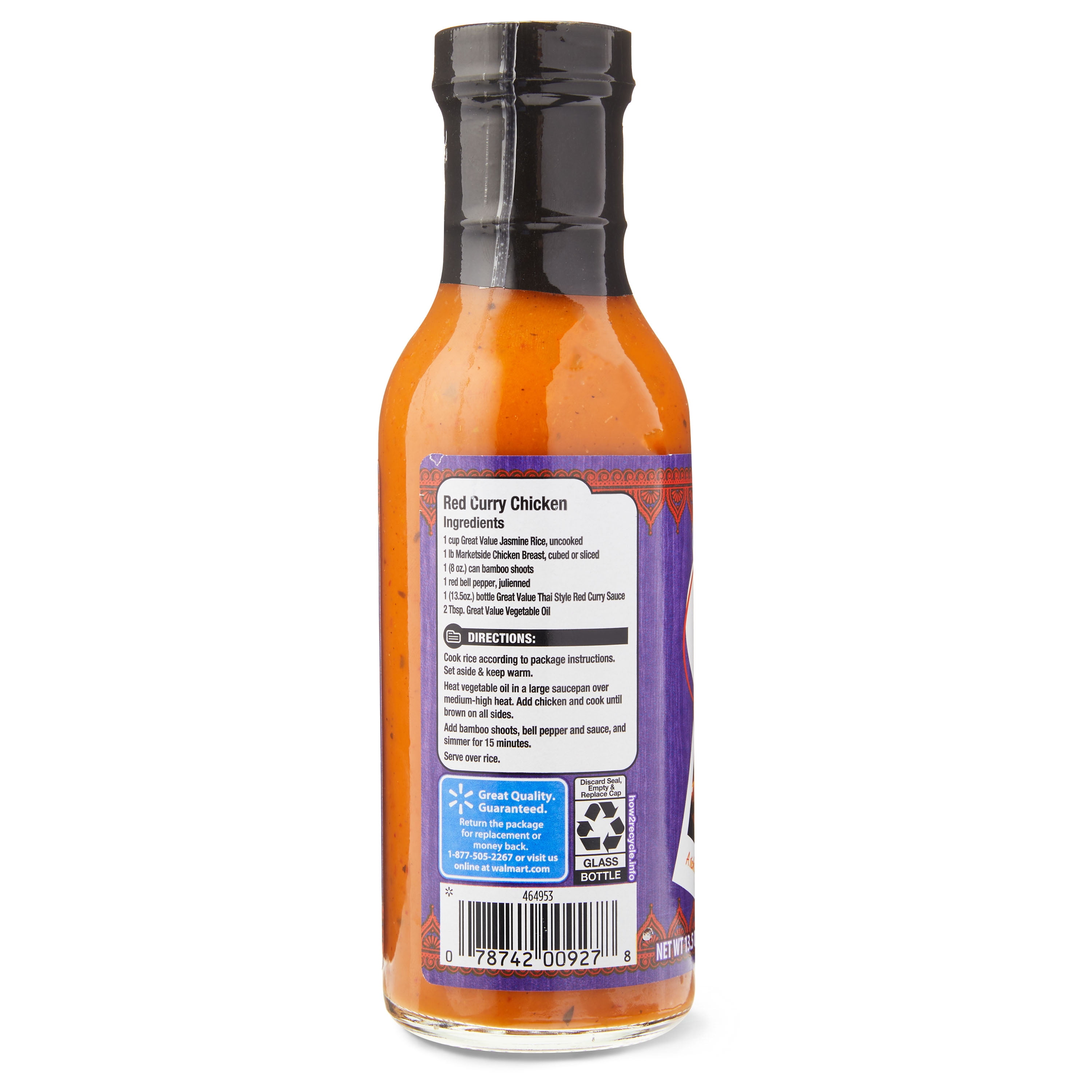 Great Value Thai Style Red Curry Sauce, 13.5 oz