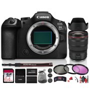 Canon EOS R6 Mark III Mirrorless Camera 32.5MP | 7K 60p Video, 40fps, Stop Motion Firmware, 8.5-Stop Stabilization + RF 24-70mm f/2.8L Lens | 64GB Card, Battery, Filter Kit (International Model)