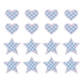 thumbnail image 1 of Uxcell 32 Pcs Parches Bordados de Corazón Estrella a Planchar Aplicaciones Parches para Chaqueta Colección de Denim Ropa Vestidos Sombreros Jeans Accesorio DIY, Azul claro/Rosa claro, 1 of 6