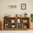 thumbnail image 4 of TrumanPick 59" Buffet Cabinet with Storage, Large Credenza with 4 Doors Accent Storage Cabinets Mid Century Modern Sideboard for Living Room Kitchen, Natural, 4 of 8