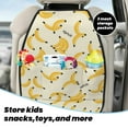 thumbnail image 5 of Fuzoiu Banana Print 2 Pack Kick Mat Back Seat Protector With 3 Storage Pockets, Universal Car Seat Back Organizer For Kids Pets, Waterproof Backseat Protector For Most Car, 5 of 8