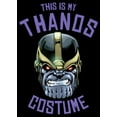 thumbnail image 2 of Men's Marvel Halloween Thanos Costume  Graphic Tee Black X Large, 2 of 5