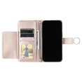 thumbnail image 4 of Funda tipo billetera GANGXUN para Xiaomi POCO M6 4G – Tapa abatible con correa para mujer, 4 of 5