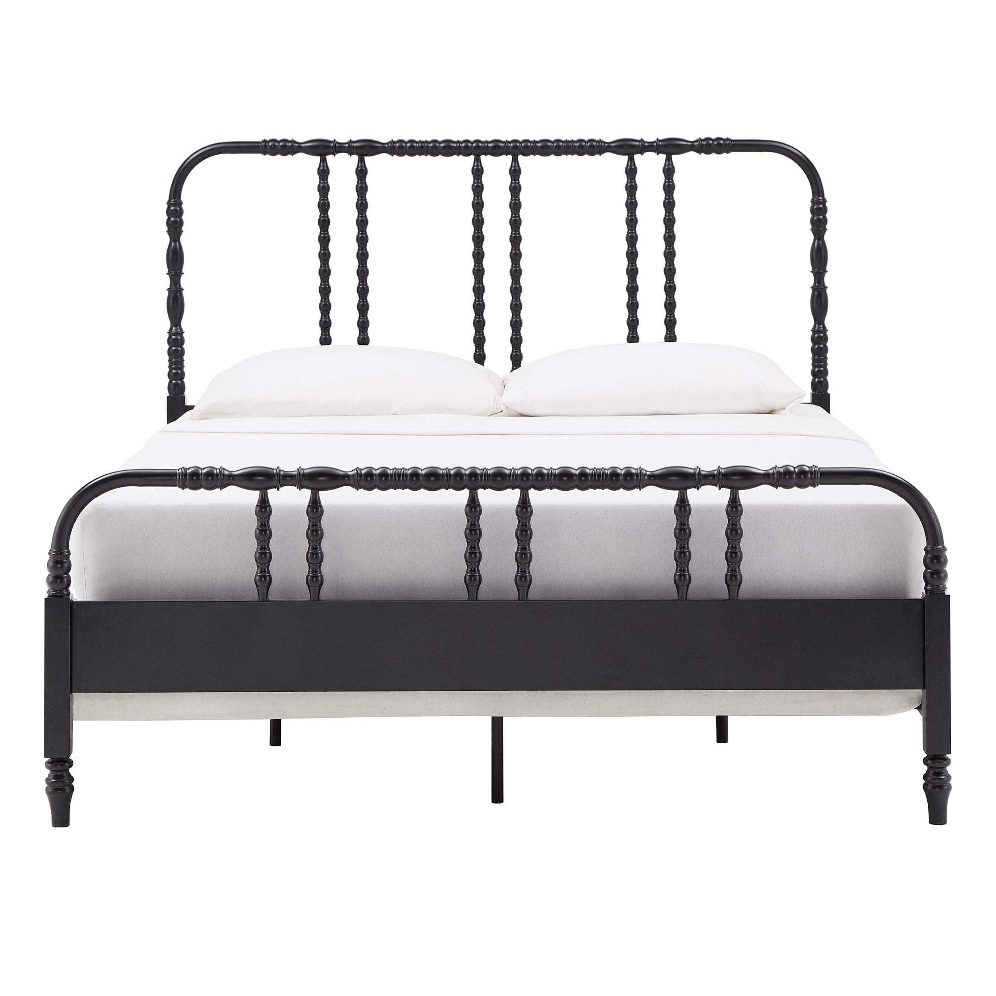 Weston Home Leona Metal Spool Full Bed, Black
