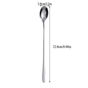 Tableware 9 Inch Long Handle Iced Tea Spoon Coffee Spoon Ice Spoon Stainless Steel Mixing Spoon Set Of 4