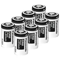 8 Panasonic CR2 Industrial 3 Volt Lithium Batteries