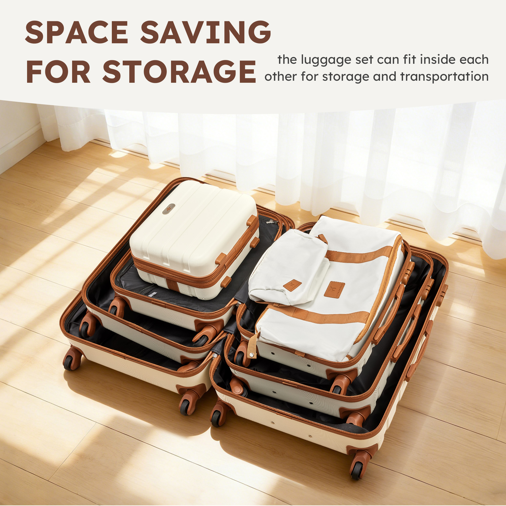 Gowill 6-Piece Lightweight ABS Luggage Set photo 6