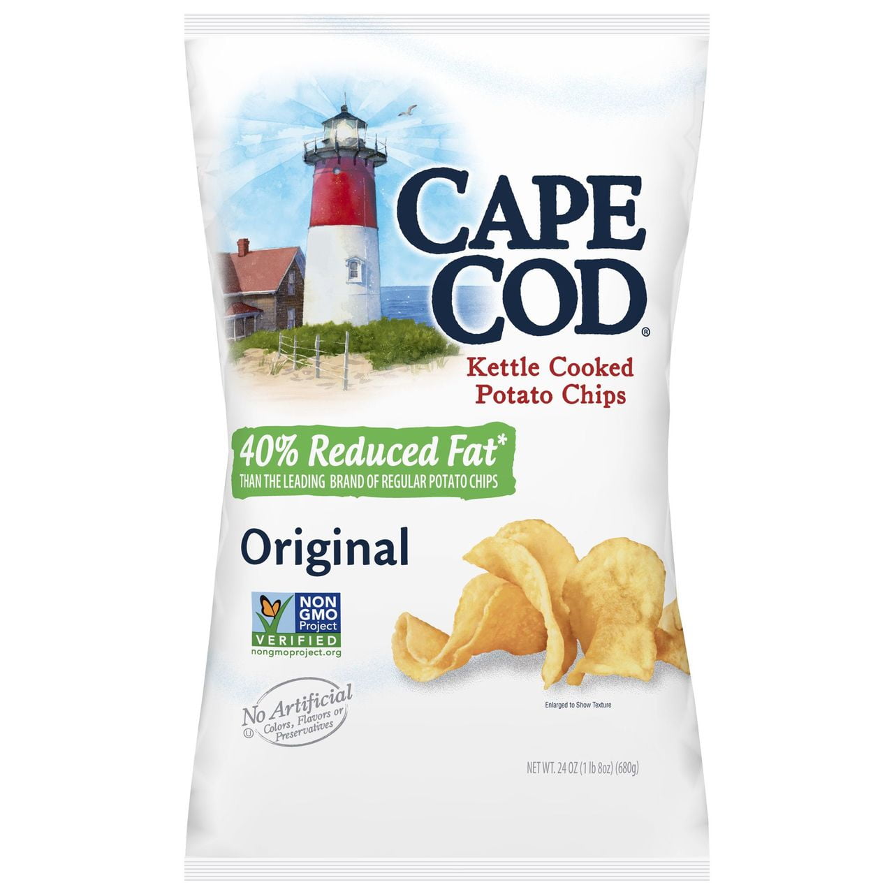 Cape Cod Reduced Fat Potato Chips, 24 oz.