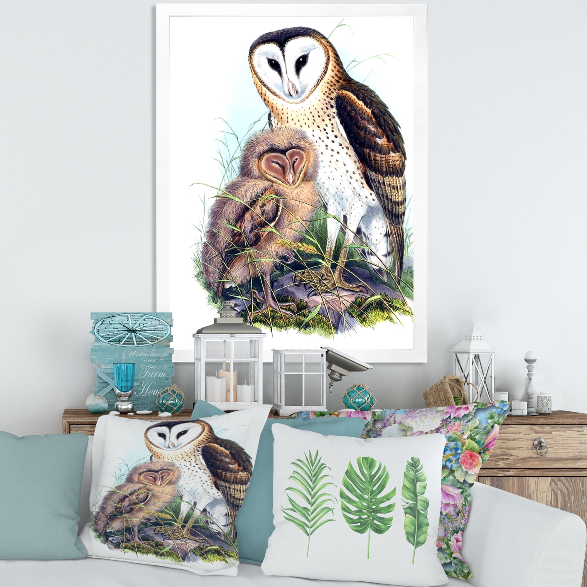 Designart 'Ancient Birds I' Traditional Framed Art Print