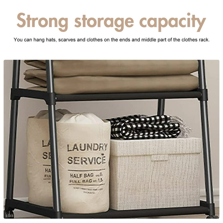 Clothes Rack 2 Tier Triangle Garment Rack Clothes Organizer on