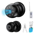 thumbnail image 1 of Evanshow Upgrade Wateproof Smart Door Knob with Lock, Fingerprint Door Locks with Remote Control & App Control & Key, Keyless Thumbprint Entry Door L, 1 of 6