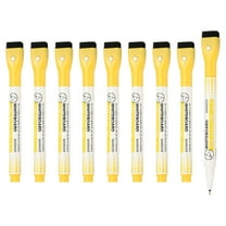Magnetic Whiteboard Pen, 0.5-1mm Fine Tip Dry Erase Yellow Markers, 10 Pcs