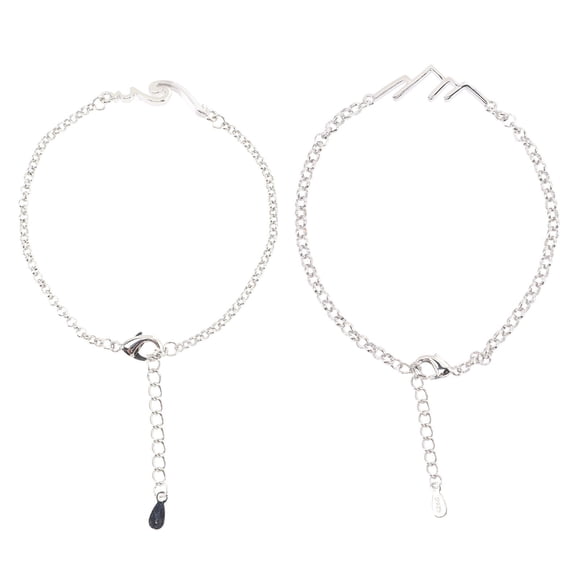 2pcs Matching Couples Bracelet Decorative Couples Bracelet Gift for Boyfriend