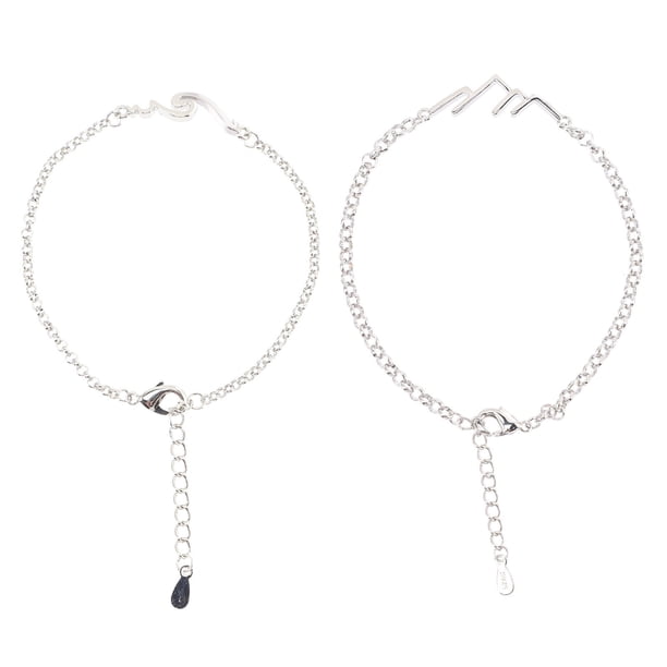 KAKOWELY 2 pulseras a juego para parejas, pulseras decorativas para parejas, regalo para novio