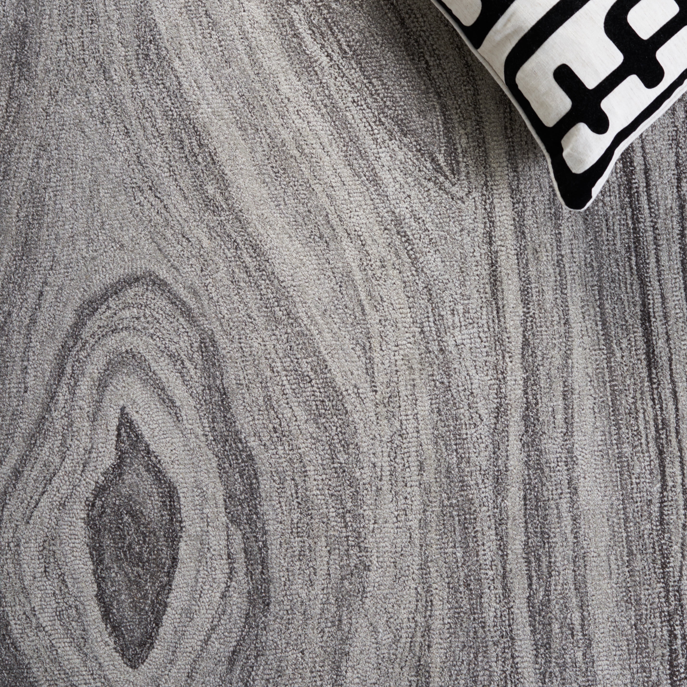 SAFAVIEH Abstract Xanthia Abstract Wool Area Rug, Gray, 6' x 6' Round