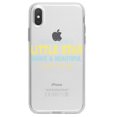 thumbnail image 1 of DistinctInk Clear Shockproof Hybrid Case for iPhone X / XS (5.8" Screen) - TPU Bumper Acrylic Back Tempered Glass Screen Protector - Twinkle Little Star Brave & Beautiful You Are, 1 of 5