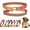 brown, variant on Personalized Dog Collars Custom with Name & Pattern Adjustable Nylon Leather Collar with Metal Buckle for Small Medium Large Dogs Engraved Phone Number Lightweight & Comfortable Scratch-Proof