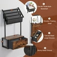 thumbnail image 5 of Floating Nightstand Floating Shelves for Wall 16.5" Black Floating Shelf with Drawer and 3-Tier Bookshelf for Bedroom, Living Room, Kids Room (Black), 5 of 7