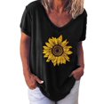 thumbnail image 1 of Women Fashion Printing Shirts Short Sleeve Loose Tee Tops, 1 of 4