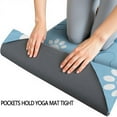 thumbnail image 3 of Blue Dog Paw Footprint Hot Yoga Mat Towel Non Slip for Hot Yoga - Quick-Drying Yoga Mat Cover with 4 Corner Pockets with Travel Bag - Hot Yoga Towel Non Slip Grip Moisture Wicking Sweat 70"x26", 3 of 6