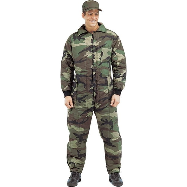 Men's Camouflage Insulated Coveralls