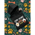 thumbnail image 3 of Stay Home Corgi And Coffee Hoodie Men -Image by Shutterstock, Male 4X-Large, 3 of 4