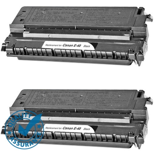 Printer Pro™ 2 Pack Canon E20 E40 (1491A002AA) Compatible Black Toner Cartridge-Canon Printer FC/PC Series