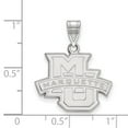 thumbnail image 2 of 925 Sterling Silver Rh-plated LogoArt Marquette University Medium Pendant; for Adults and Teens; for Women and Men, 2 of 2