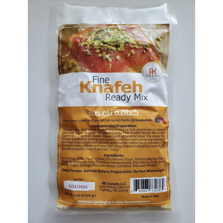 RK Sweets Fine Kanfeh Ready Mix (Fine Knafeh or Knafeh Na RK Sweets Fine Kanfeh Ready Mix (Fine Knafeh or Knafeh Na