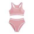 thumbnail image 7 of Mgmyaa Girls Two Piece Swimsuit Sets Printed Beach Wear for Pool Vacations Summer Swimwear with Comfortable Fit Quick Dry Size 6-16 Years, 7 of 7