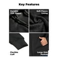 thumbnail image 6 of ororo Heated Fleece Hoodie for Men and Women with Battery, Unisex Heating Zip-Up Hoodie Jacket (Jet Black, M), 6 of 9