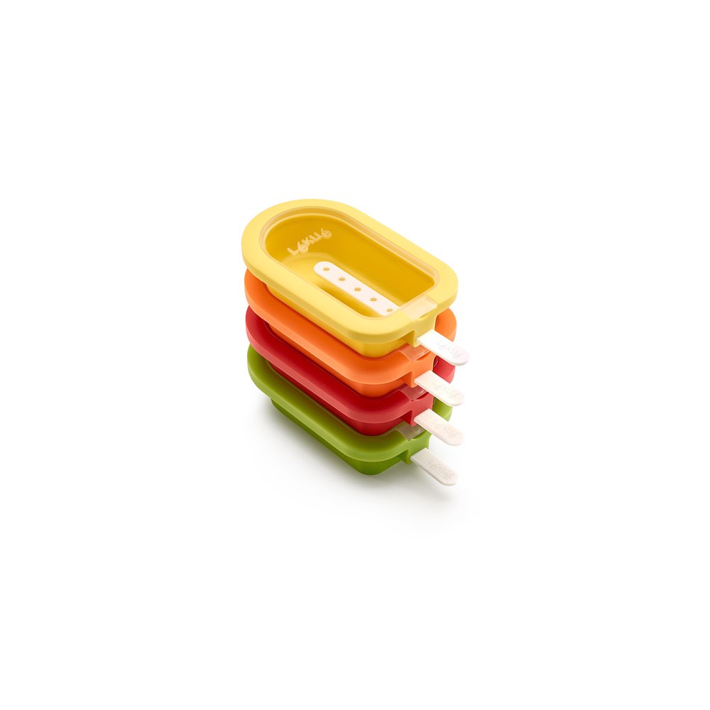 Lekue Large Stackable Ice Lollipop Molds, Set of 4, Multicolor