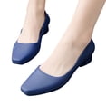 thumbnail image 6 of NOKIO Women's Low Chunky Heels Dress Shoes Women Shoes Coarse Heels Short Leather Boots Boots High Heels Women Boots Fashion Zipper Shoes Closed Toe Comfortable Wedding Work Pumps Shoes, 6 of 8